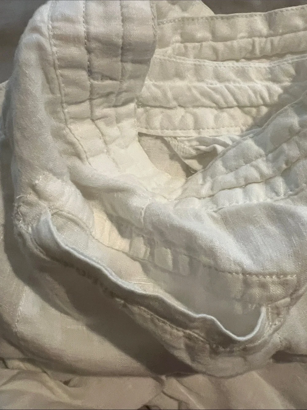 Banana Republic Men’s Linen Drawstring Pants — White